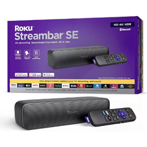Roku Streambar SE | Compact Soundbar & 4K Streaming |
